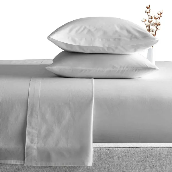 Grey_Solid_Microfiber_With_1_Double_Bedsheet_|_(90*95)_&_2_Pillow_Covers_(18*28)