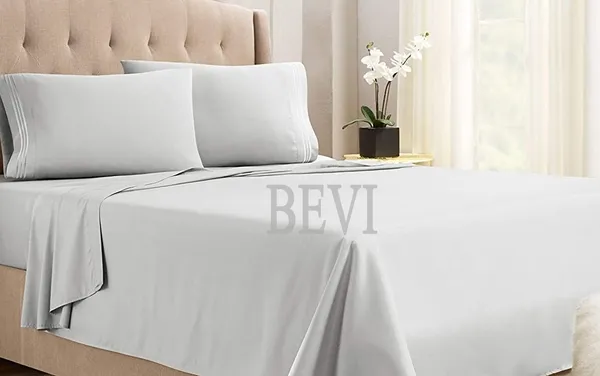Grey_Solid_Microfiber_With_1_Double_Bedsheet_|_(90*95)_&_2_Pillow_Covers_(18*28)
