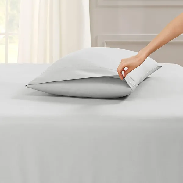 Grey_Single_Solid_Microfiber_With_1_Single_Bedsheet_|_(60*90)_&_1_Pillow_Cover_(18*28)