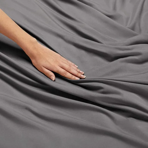 Dark_Grey_Solid_Single_Microfiber_With_1_Single_Bedsheet_|_(60*90)_&_1_Pillow_Cover_(18*28)