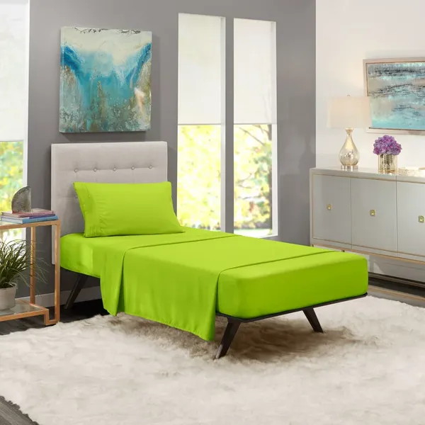 Neon_Single_Solid_Fitted_Microfiber_With_1_Single_Bedsheet_|_(36*78)_&_1_Pillow_Cover_(18*28)