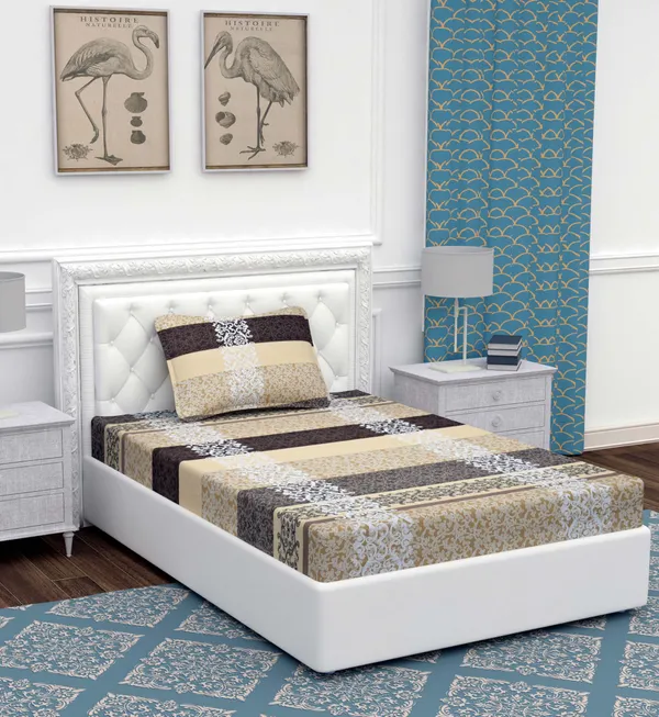 Cream_Print_Single_Microfiber_With_1_Single_Bedsheet_|_(60*90)_&_1_Pillow_Cover_(18*28)
