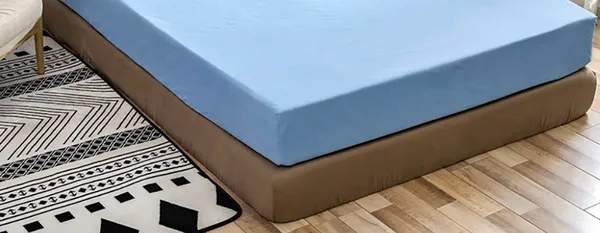 Light_Blue_Single_Fitted_Microfiber_With_1_Single_Bedsheet_|_(60*90)_&_1_Pillow_Cover_(18*28)