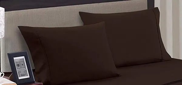Dark_Brown_Solid_Microfiber_With_1_Double_Bedsheet_|_(90*95)_&_2_Pillow_Covers_(18*28)