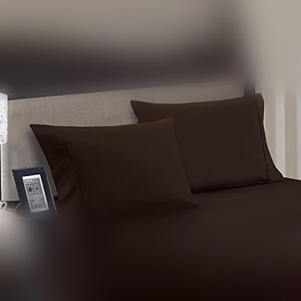 Dark_Brown_Solid_Microfiber_With_1_Double_Bedsheet_|_(90*95)_&_2_Pillow_Covers_(18*28)