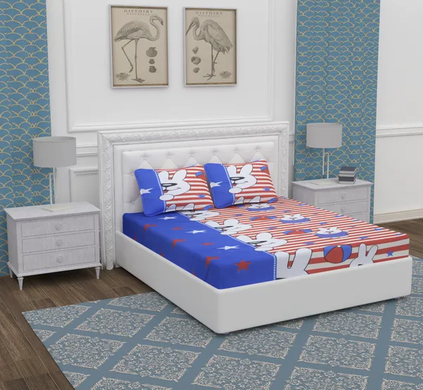 Red_Rabbit_Fitted_Microfiber_With_1_Double_Bedsheet_|_(72*78)_&_2_Pillow_Covers_(18*28)