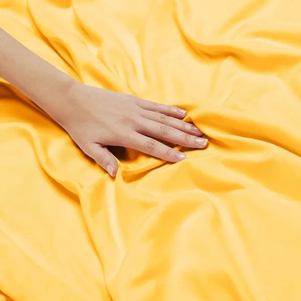 Yellow_Single_Solid_Fitted_Microfiber_With_1_Single_Bedsheet_|_(36*78)_&_1_Pillow_Cover_(18*28)
