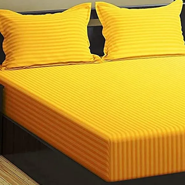 Yellow_Stp_Fitted_Microfiber_With_1_Double_Bedsheet_|_(72*78)_&_2_Pillow_Covers_(18*28)