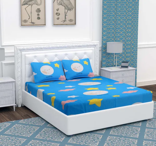 Sunshwe_Microfiber_With_1_Double_Bedsheet_|_(90*95)_&_2_Pillow_Covers_(18*28)