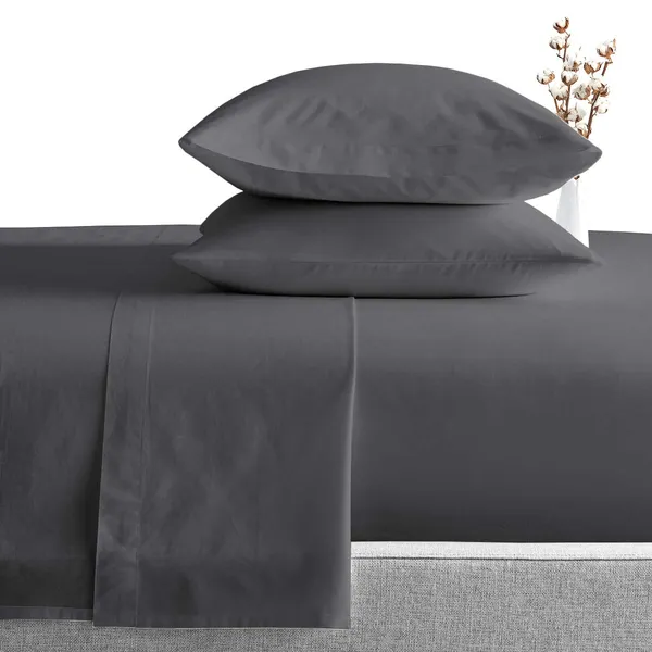 Dark_Grey_Solid_Microfiber_With_1_Double_Bedsheet_|_(90*95)_&_2_Pillow_Covers_(18*28)