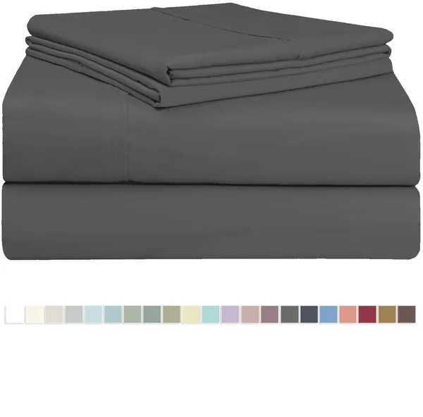 Dark_Grey_Solid_Microfiber_With_1_Double_Bedsheet_|_(90*95)_&_2_Pillow_Covers_(18*28)
