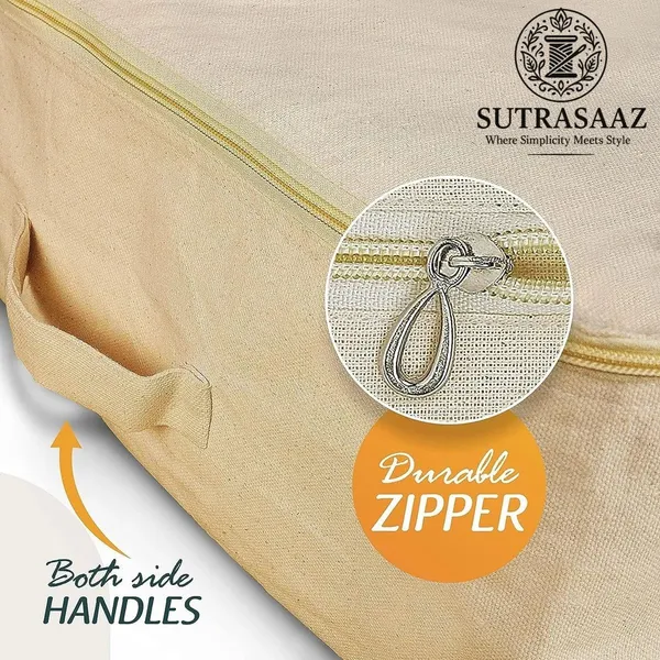 Set_of_4_SUTRASAAZ_Cotton_Canvas_Clothes_Organizers_â€“_Zip_&_Handle_Storage_Bags_for_Sarees,_Lehengas_&_Dresses_(17x14x7_in)