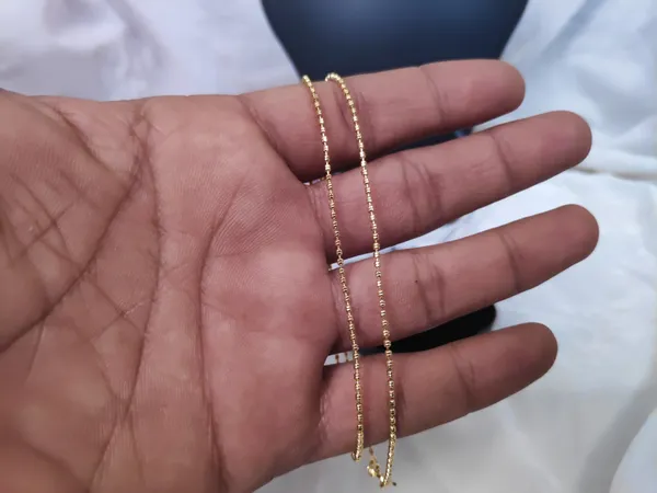 1_Gram_Gold-Plated_Silver_Chain_18_Inch_For_Women