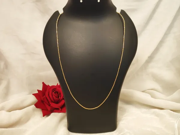1_Gram_Gold-Plated_Silver_Chain_18_Inch_For_Women