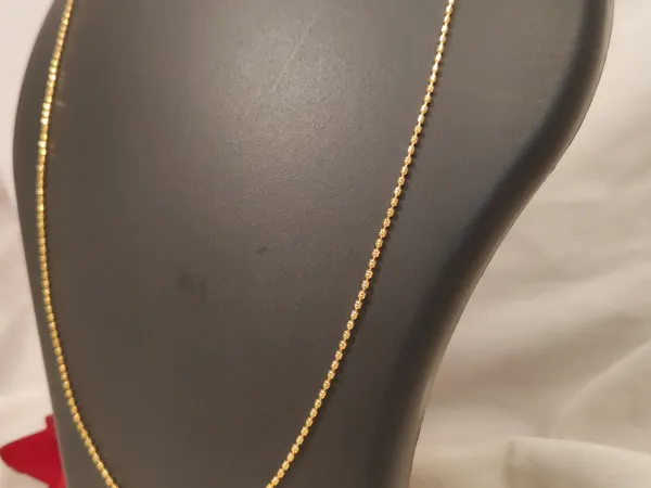 1_Gram_Gold-Plated_Silver_Chain_18_Inch_For_Women