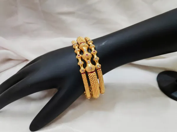 1_Gram_Gold-Plated_Brass_Rajasthani_Bangles_Set_Of_6