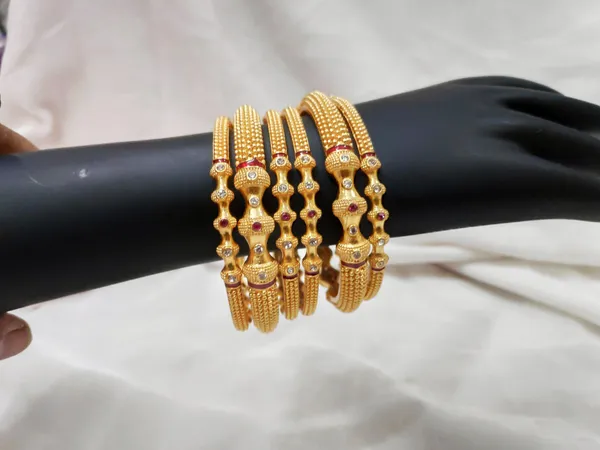 1_Gram_Gold-Plated_Brass_Rajasthani_Bangles_Set_Of_6
