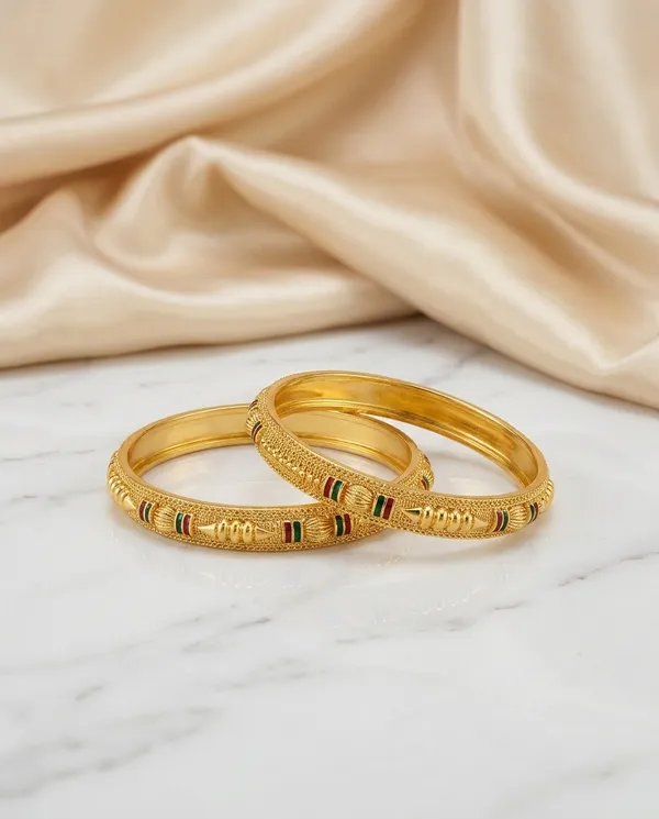 Traditional_Brass_Gold_Bangles_Set_with_Meenakari_Accents_�_High-Durability_Polish_Daily_Wear_Kada