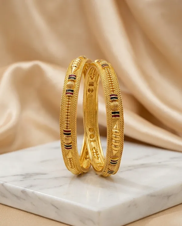 Traditional_Brass_Gold_Bangles_Set_with_Meenakari_Accents_�_High-Durability_Polish_Daily_Wear_Kada