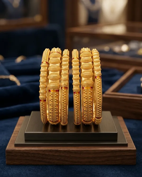 Elegant_Brass_Gold-Toned_Textured_Bangle_Set_�_Durable_Daily_Wear_Classic_Kada_Bangles