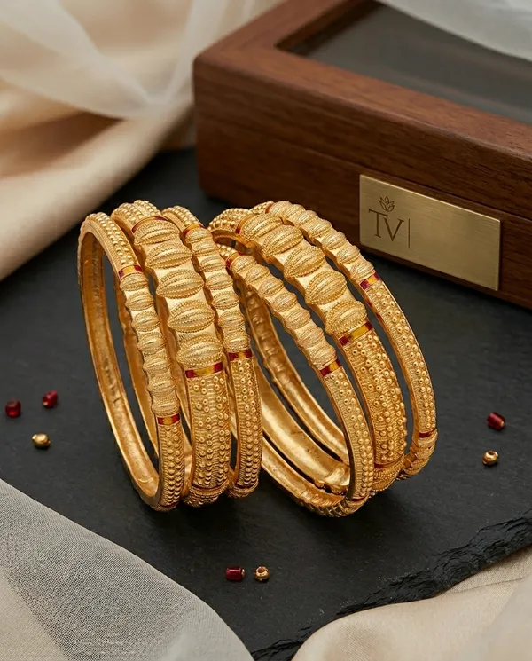Elegant_Brass_Gold-Toned_Textured_Bangle_Set_�_Durable_Daily_Wear_Classic_Kada_Bangles