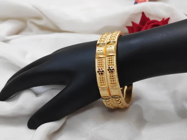 1_Gram_Gold-Plated_Brass_Bangles_Set_Of_2