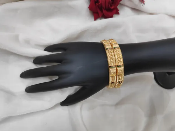 1_Gram_Gold-Plated_Brass_Bangles_Set_Of_2