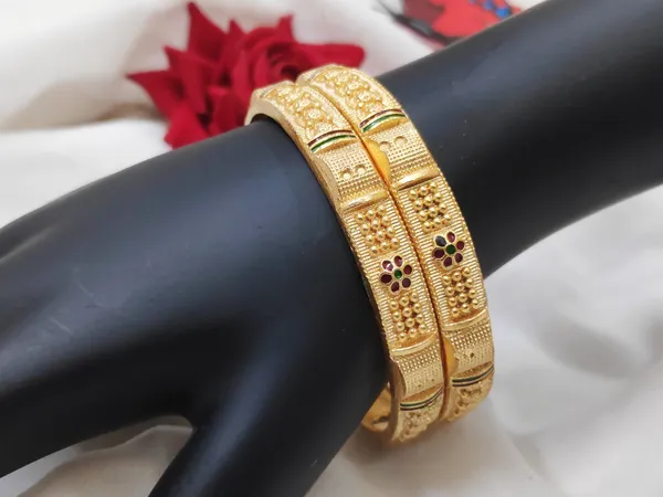 1_Gram_Gold-Plated_Brass_Bangles_Set_Of_2