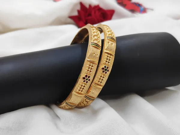 1_Gram_Gold-Plated_Brass_Bangles_Set_Of_2