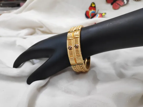 1_Gram_Gold-Plated_Brass_Bangles_Set_Of_2