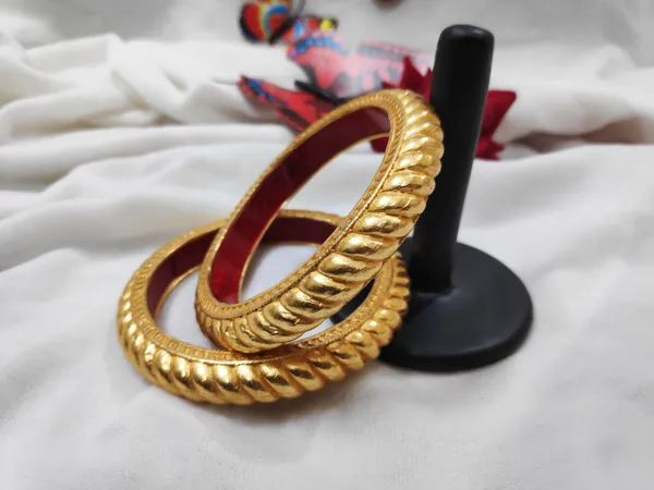 1_Gram_Gold-Plated_Brass_Rajasthani_Bangles_Set_Of_2