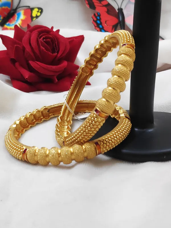 1_Gram_Gold-Plated_Brass_Rajasthani_Bangles_Set_Of_2