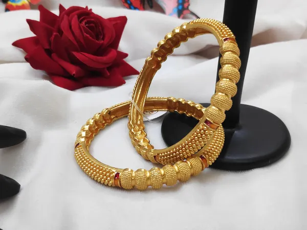 1_Gram_Gold-Plated_Brass_Rajasthani_Bangles_Set_Of_2