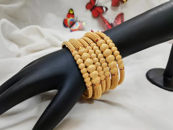 1_Gram_Gold-Plated_Brass_Rajasthani_Bangles_Set_Of_6