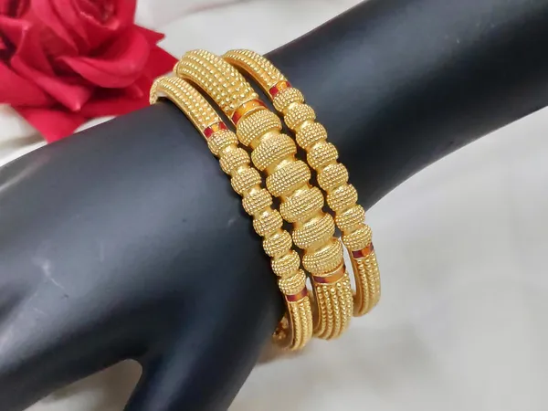 1_Gram_Gold-Plated_Brass_Rajasthani_Bangles_Set_Of_6