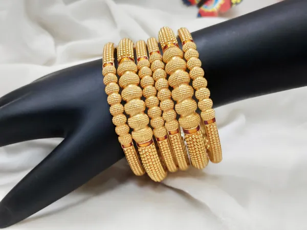 1_Gram_Gold-Plated_Brass_Rajasthani_Bangles_Set_Of_6