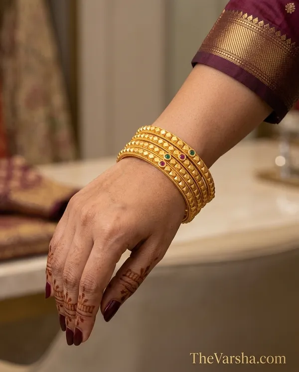 Elegant_Brass_Bangles_with_One_Gram_Gold_Plating_�_Set_of_4