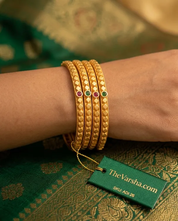 Elegant_Brass_Bangles_with_One_Gram_Gold_Plating_�_Set_of_4