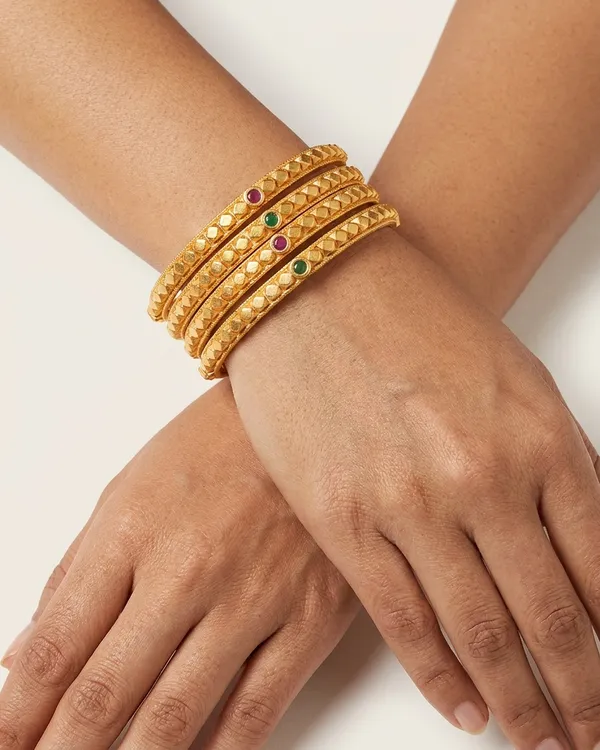 Elegant_Brass_Bangles_with_One_Gram_Gold_Plating_�_Set_of_4