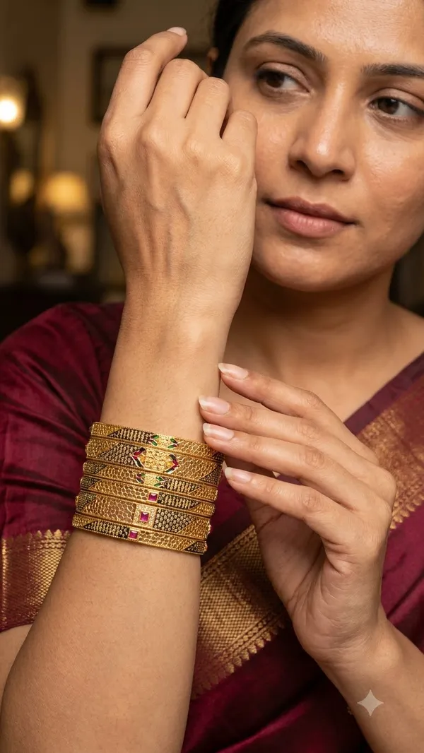 Chic_&_Durable_Brass_Bangle_Stack_for_Daily_Glamour