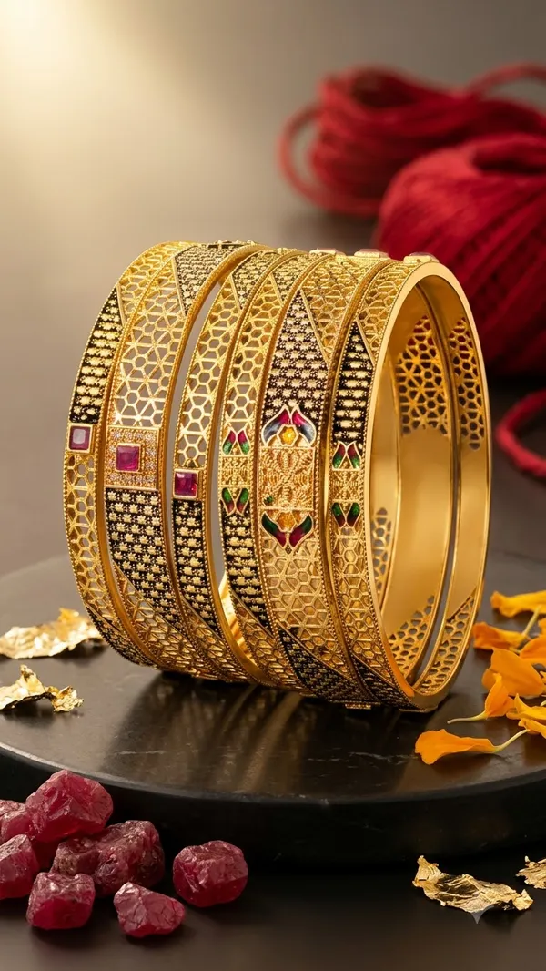 Chic_&_Durable_Brass_Bangle_Stack_for_Daily_Glamour