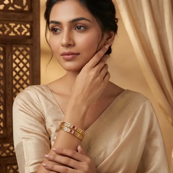 Elegant_Brass_Daily_Wear_Bangles_with_Ruby_Red_Stone_Accent_(Set_of_2)