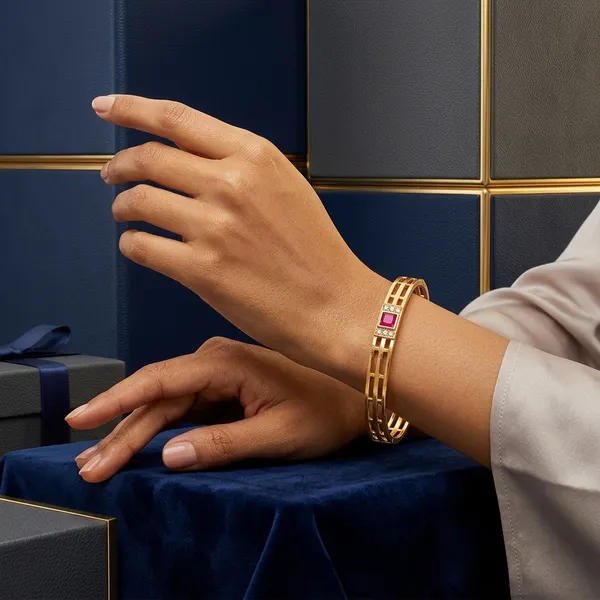 Elegant_Brass_Daily_Wear_Bangles_with_Ruby_Red_Stone_Accent_(Set_of_2)