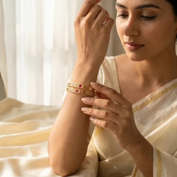 Elegant_Brass_Daily_Wear_Bangles_with_Ruby_Red_Stone_Accent_(Set_of_2)