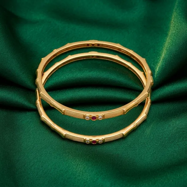 The_Bamboo_Harmony_Bangle_Set_�_Set_of_2_Matte_Gold_Kada_Bracelets_with_Inset_Gemstones