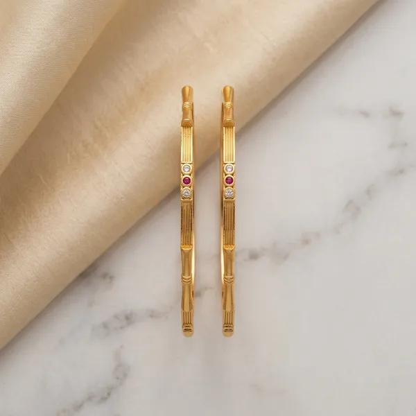 The_Bamboo_Harmony_Bangle_Set_�_Set_of_2_Matte_Gold_Kada_Bracelets_with_Inset_Gemstones