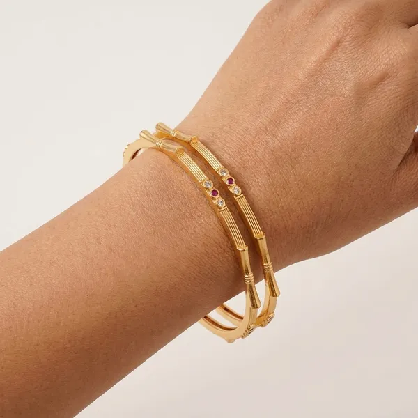 The_Bamboo_Harmony_Bangle_Set_�_Set_of_2_Matte_Gold_Kada_Bracelets_with_Inset_Gemstones