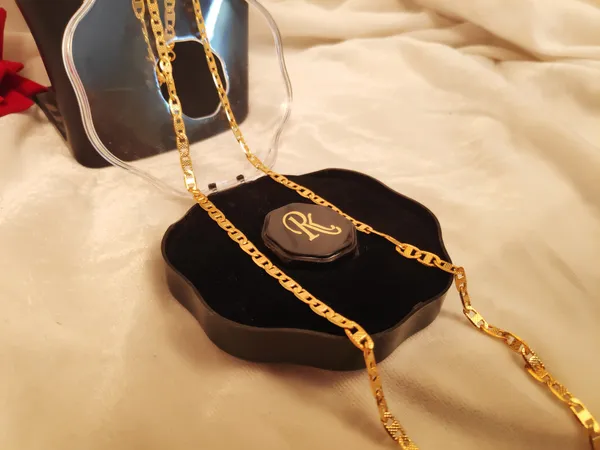 1_Gram_Gold-Plated_Silver_Chain_23.5_Inch_For_Women
