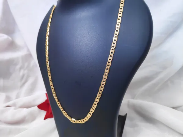 1_Gram_Gold-Plated_Silver_Chain_23.5_Inch_For_Women