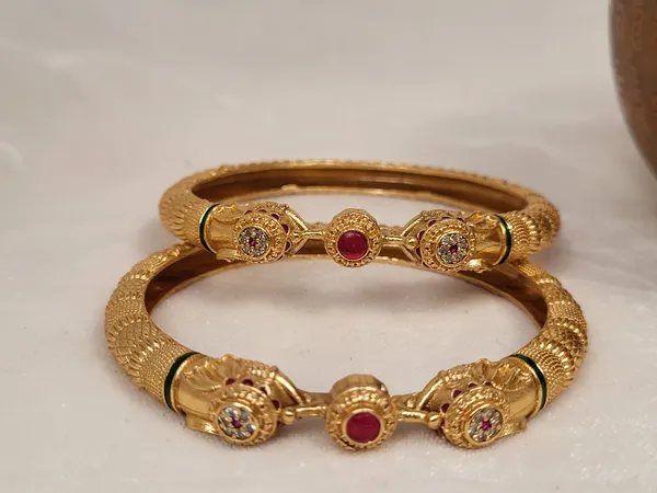 1_Gram_Gold-Plated_Brass_Rajasthani_Bangles_Set_Of_2